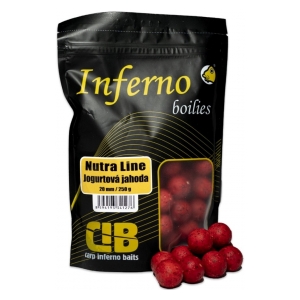 Carp Inferno Boilie Nutra Line Jogurtová jahoda 20mm 250g