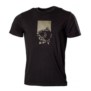 Nash Tričko Make It Happen T-Shirt Fish Logo Black vel. L