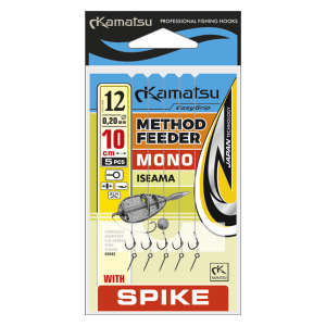 Kamatsu Method feeder mono ISEAMA 12 BLNO 10cm 0,20mm 5ks spike