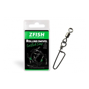 ZFISH Obratlík Rolling Swivel & Coastlock snap 6