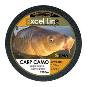 Sema Vlasec Carp Camo Green   1200m/0,28,mm - 9,85 kg