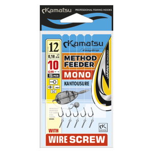 Kamatsu Method feeder mono KANTOUSURE 12 BLNO 10cm 0,18mm 5ks wire screw