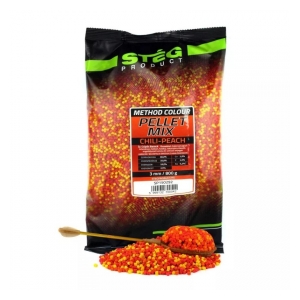 Stég Pellet mix 3mm 800g - Chilli - Peach