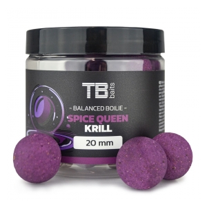 TB BAITS Vyvážené Boilie Balanced + Atraktor Spice Queen Krill 100 g - 20 mm