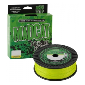 Madcat Splétaná Sumcová Šňůra Backbone PE X8 300 m  0.60mm 84.1kg Chartreuse 