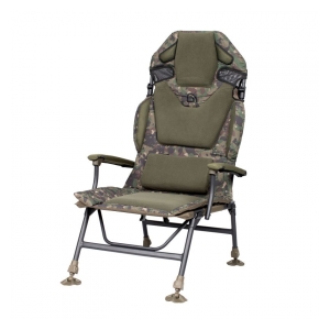 Trakker Products Křeslo komfortní s područkami - Levelite Camo Longback Chair