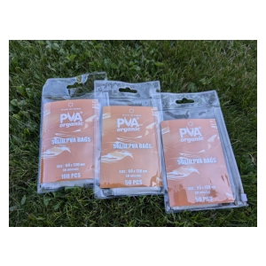 PVA Organic PVA sáčky do studené vody - M - Solid PVA bags Cold water 50ks -55x130mm