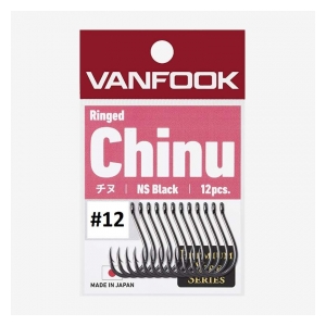 VanFook Háčky  Ringed Chinu NS Black vel.12, 8ks