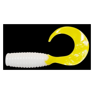 Relax Gumová nástraha Twister Standard 4 cm - WHITE  TAIL YELLOW