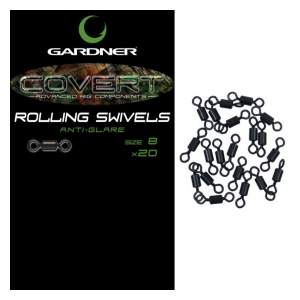 Gardner Obratlíky Covert Mini Rig Swivels 20 ks vel.20